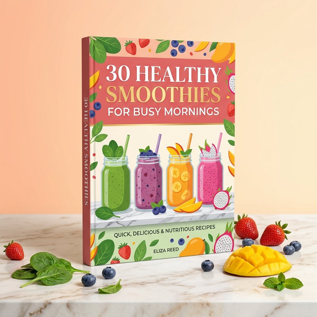 30 Healthy Smoothies for Busy Mornings — Ebook Cover