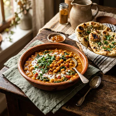10-Minute Creamy Coconut Chickpea Curry (One-Pot & Pantry-Friendly)
