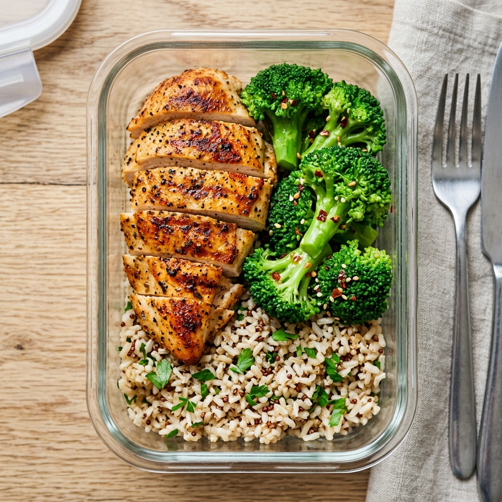 20-Minute Meal-Prep Chicken, Rice and Broccoli — kitchen tested recipe
