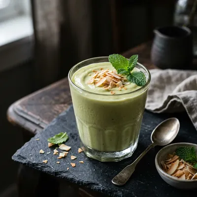 Creamy Avocado Coconut Keto Smoothie — kitchen tested recipe
