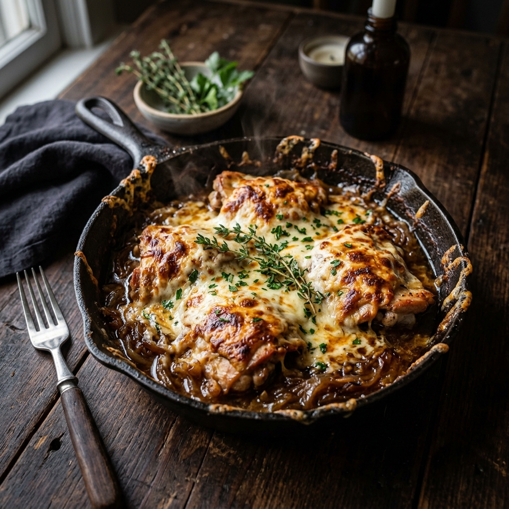 Cheesy French Onion Chicken — kitchen tested recipe
