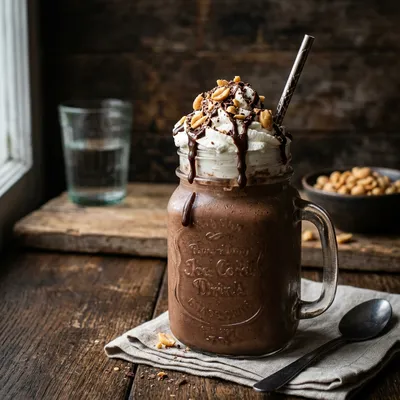 Chocolate Peanut Butter Fat Bomb Shake — kitchen tested recipe