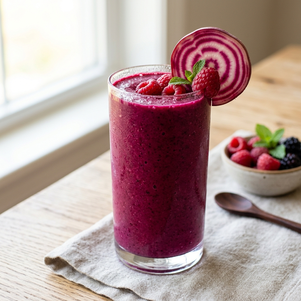 Glowing Berry Beet Smoothie — kitchen tested recipe