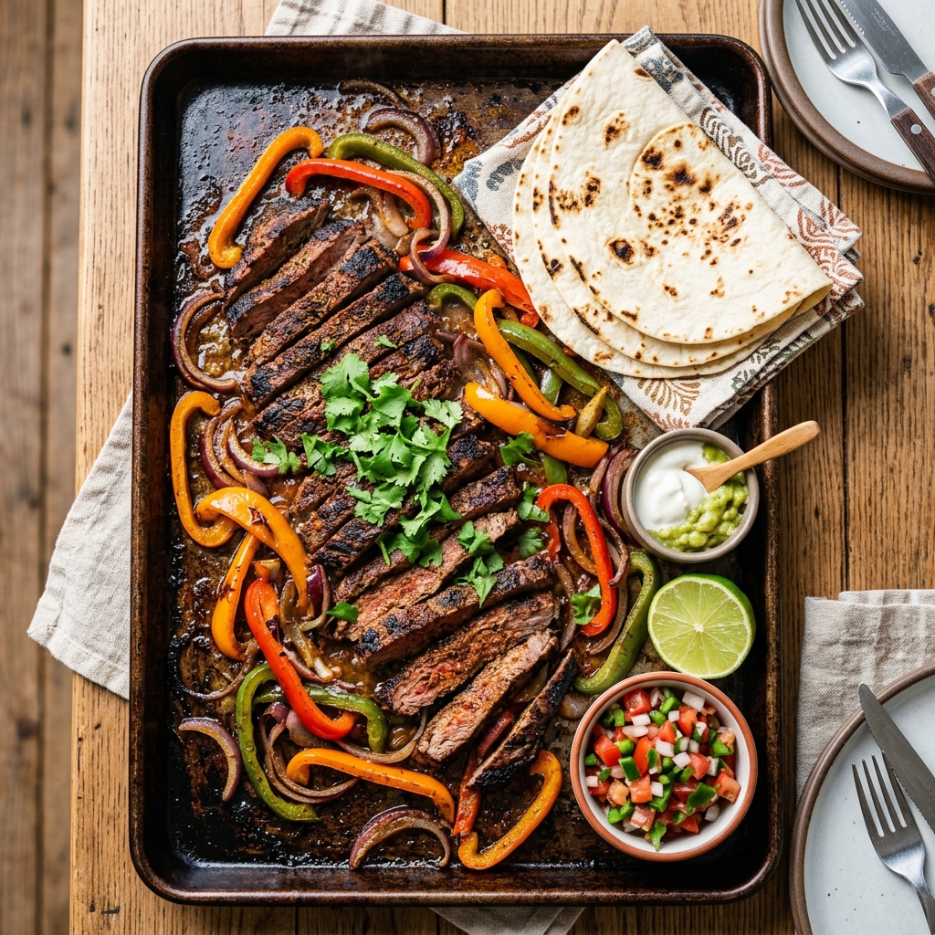 Sheet Pan Steak Fajitas — kitchen tested recipe