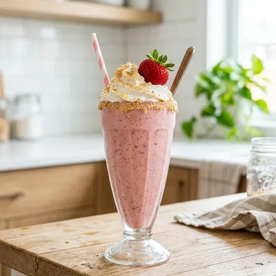 Classic Strawberries and Cream Smoothie — kitchen tested recipe