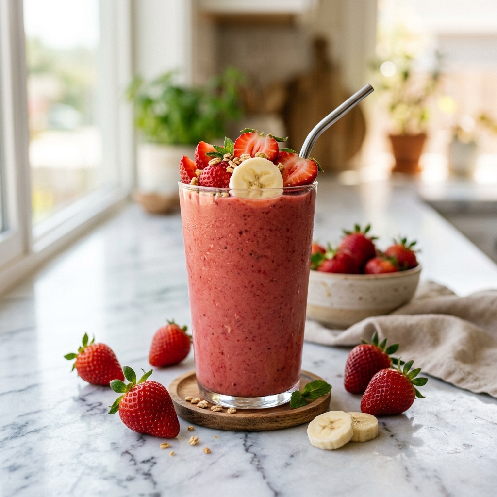 Classic Strawberry Banana Smoothie — kitchen tested recipe