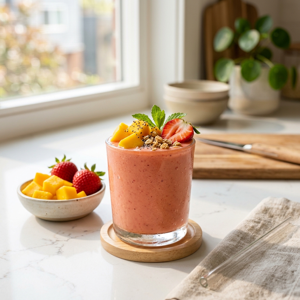 Tropical Paradise Mango Chickpea Smoothie — kitchen tested recipe